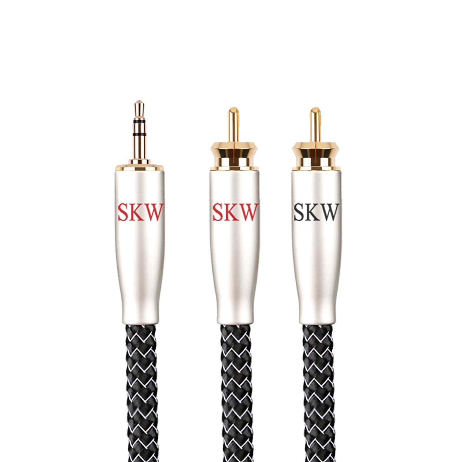 Cable estéreo de audio SKW High end WG Series 3.5MM a 2RCA