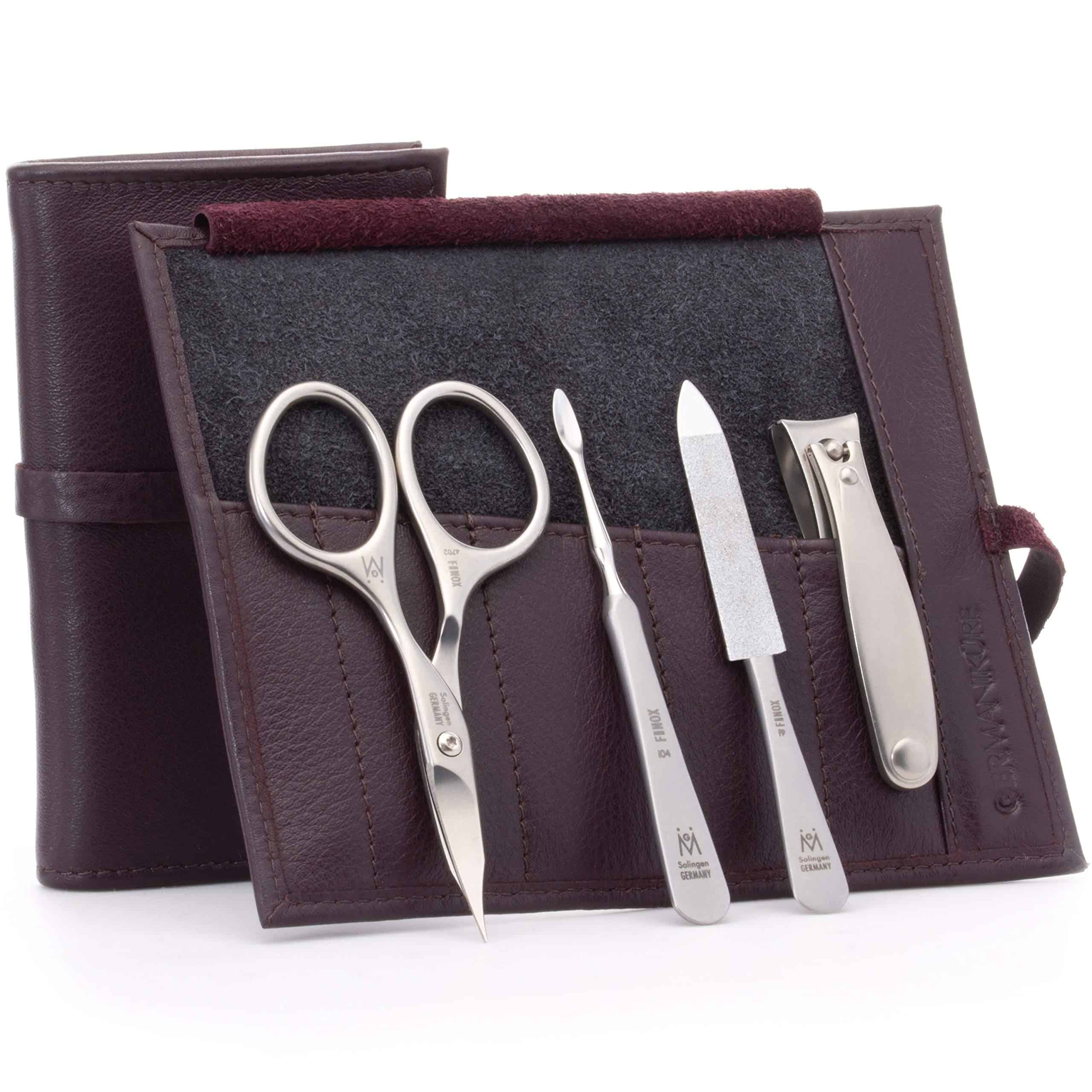 Set de Manicura GERMANIKURE de 4 piezas en -Morado oscuro