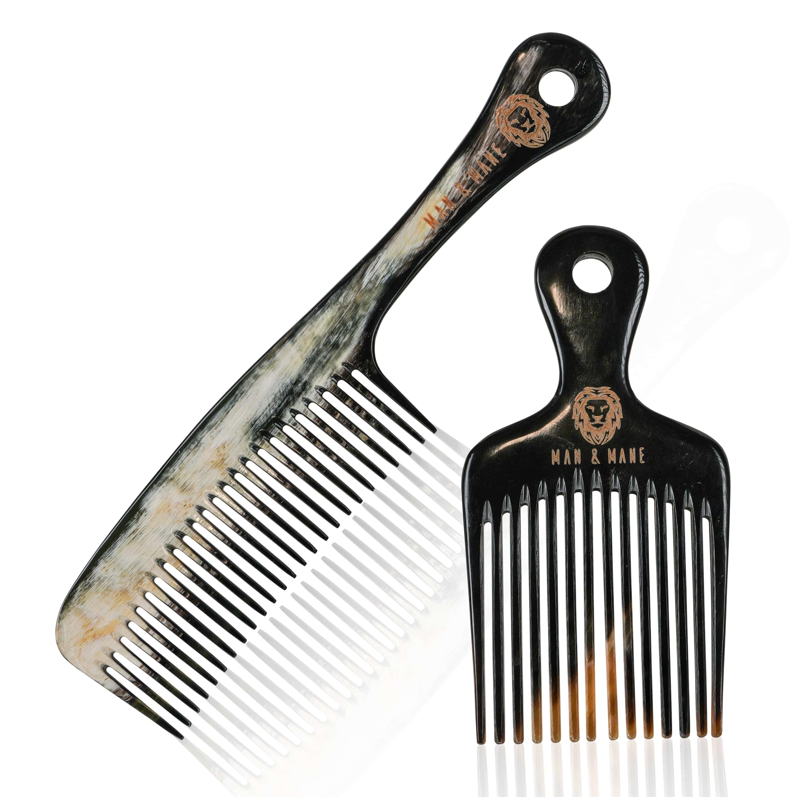 Combo Pack de Peines Hechos a Mano Premium de 100% Cuerno