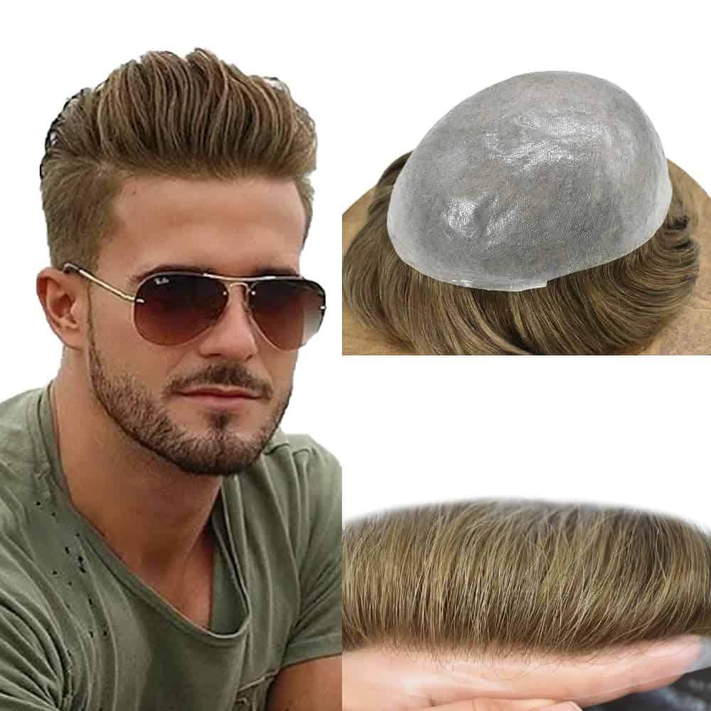 Sistema de Cabello para Hombres de Pelo Humano