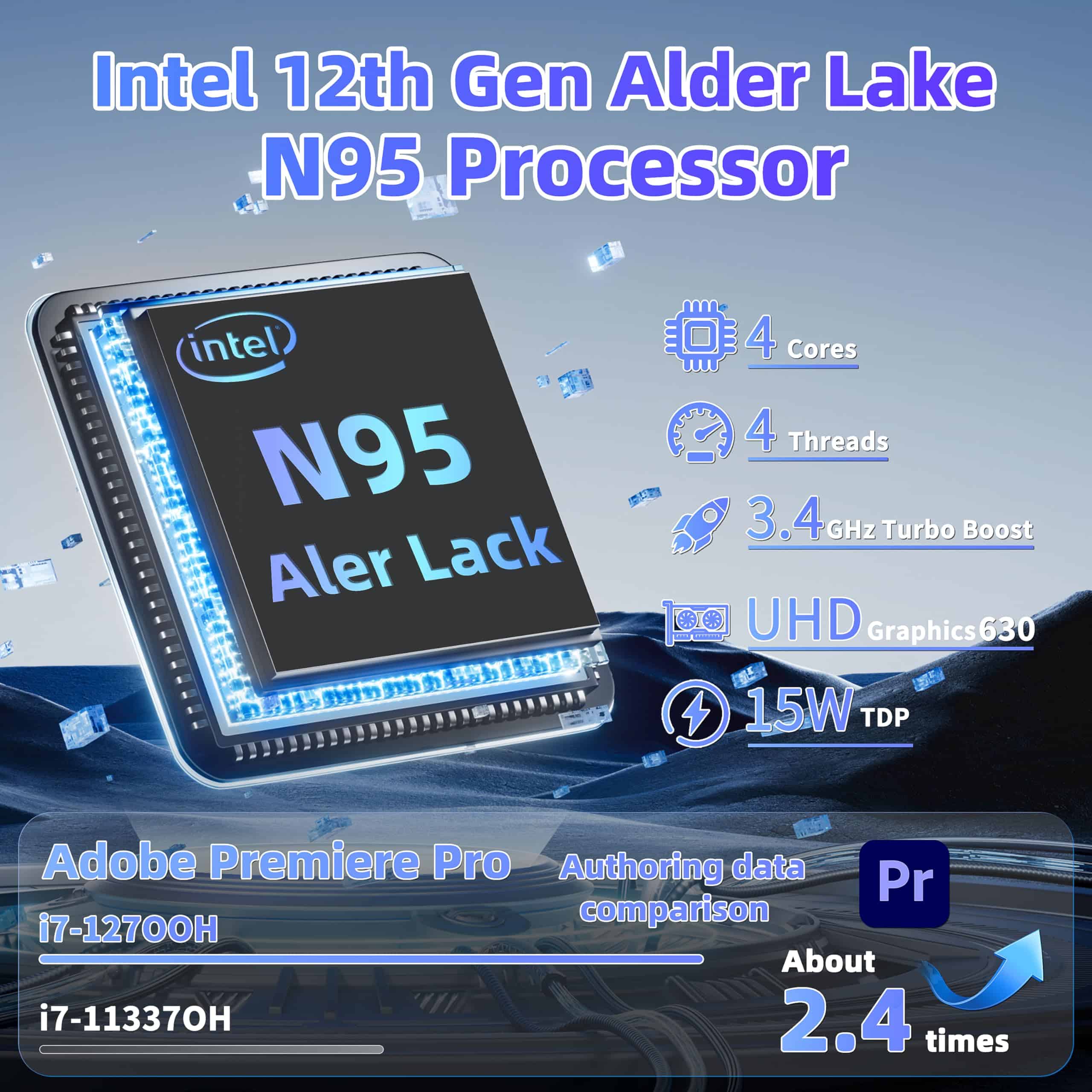 Laptop Rumtuk HJC 12 14" Intel N95 16GB 1TB SSD Win 11 Pro - Image 4