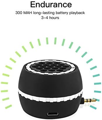 Bocina Portátil EAVO Mini con Conector Auxiliar -Negro - Imagen 6