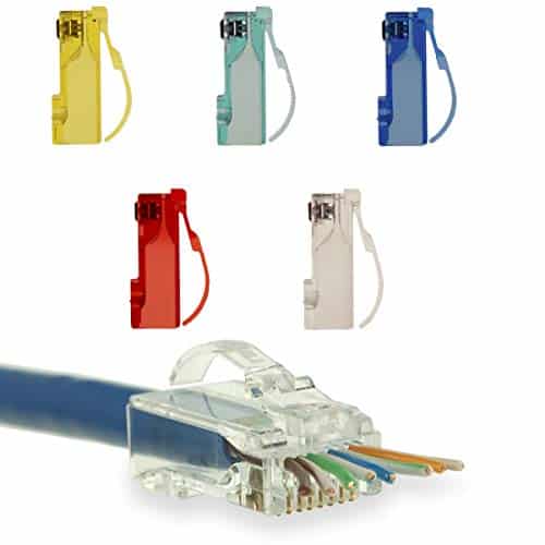 Linkup - [5 Colores] Conectores Rj45 Cat6 Utp Sin Enganches
