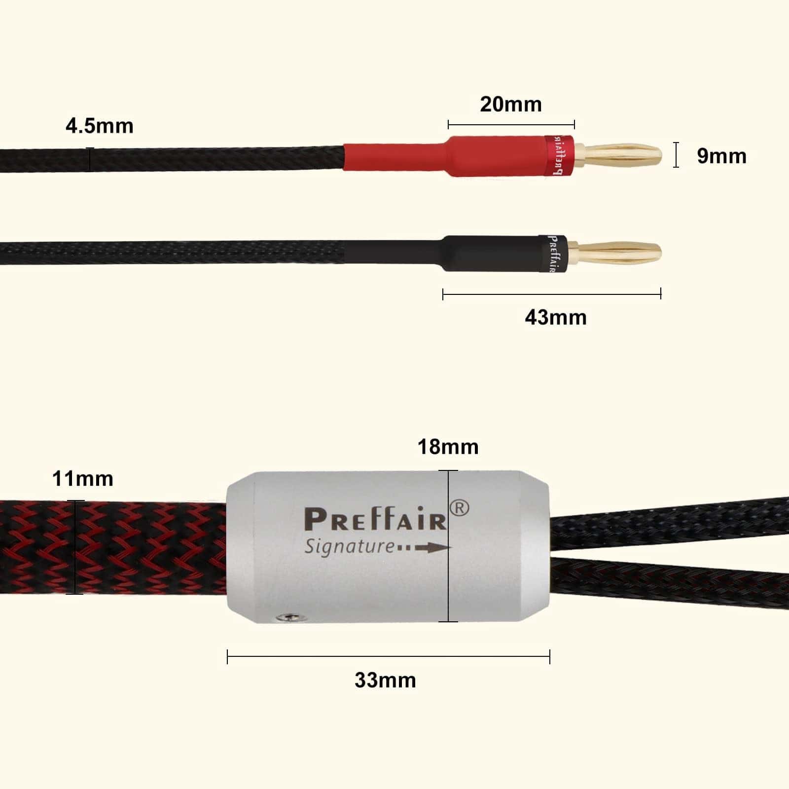 Cable de Altavoz HiFi Preffair Banana 13 AWG Cable de - Image 7