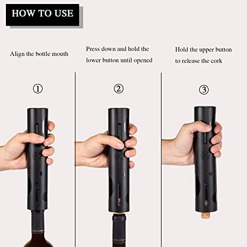 Abridor De Vino Eléctrico GIFORYA 7 en 1 Plástico -Negro - Image 8