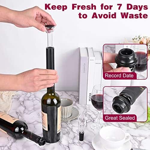 Abridor De Vino Eléctrico GIFORYA 7 en 1 Plástico -Negro - Image 6