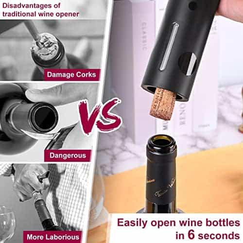 Abridor De Vino Eléctrico GIFORYA 7 en 1 Plástico -Negro - Image 4