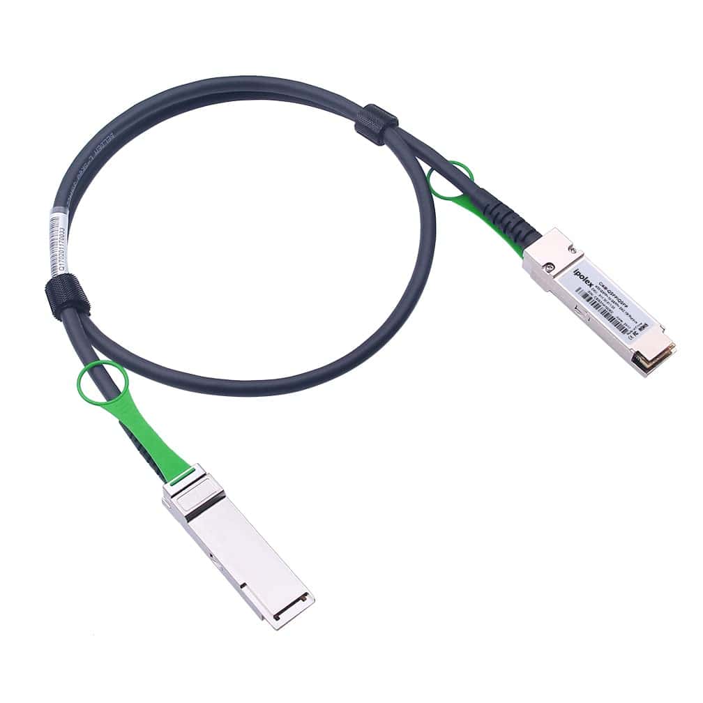 Cable Twinax de 40G QSFP+ Iponex de 0.5M o 1.64 Pies