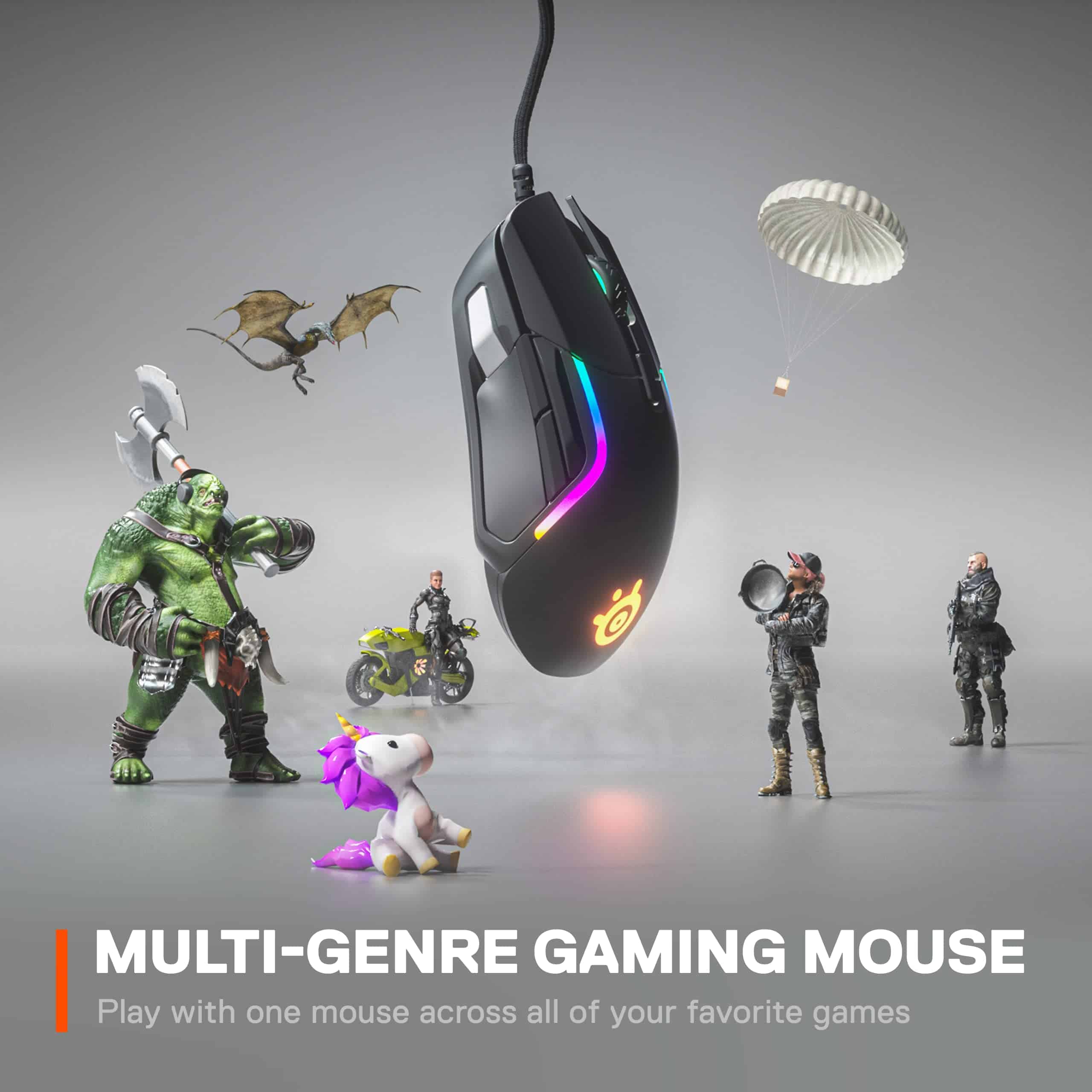 Mouse Gamer SteelSeries Rival 5 9 Botones RGB 18000 CPI - Image 3
