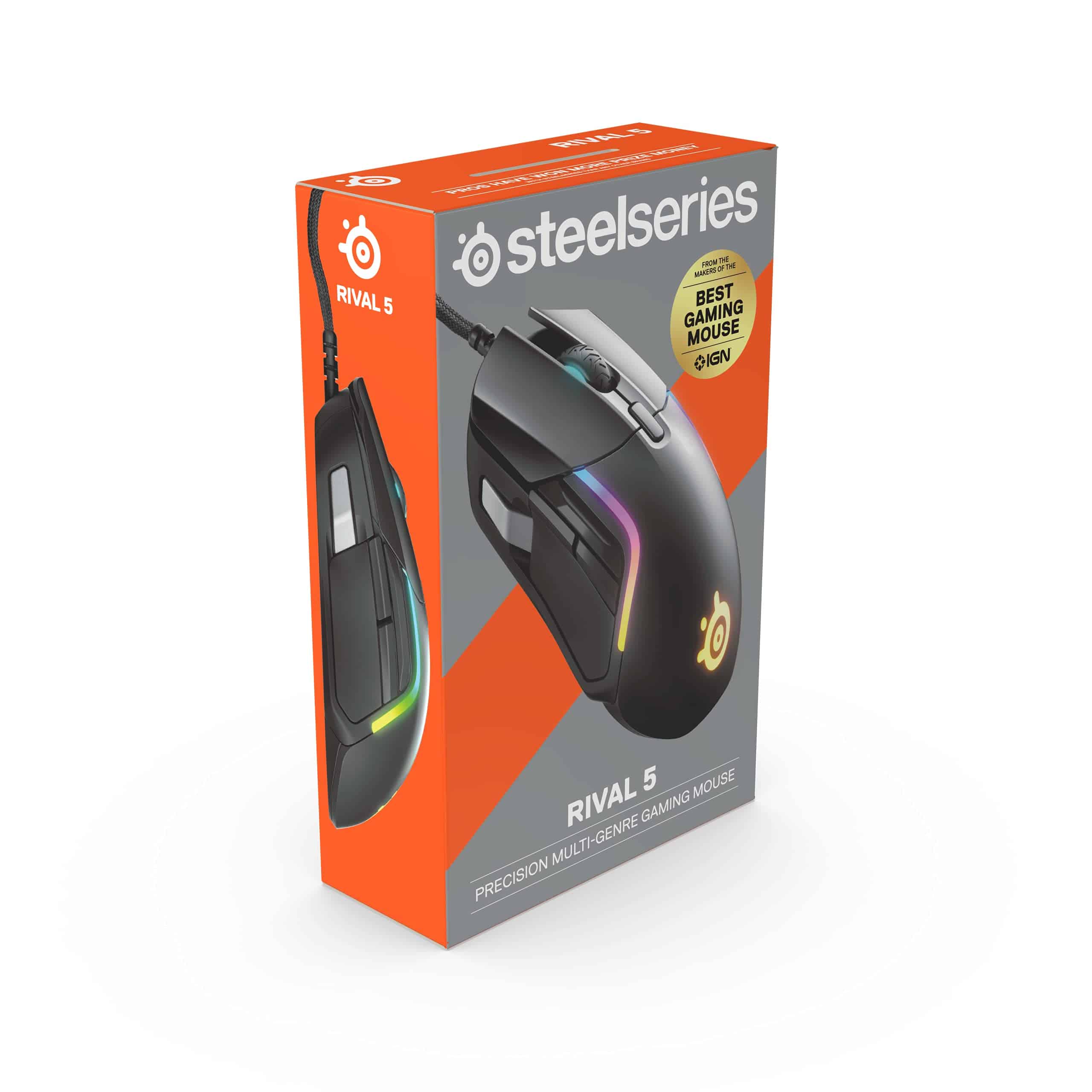 Mouse Gamer SteelSeries Rival 5 9 Botones RGB 18000 CPI - Image 9