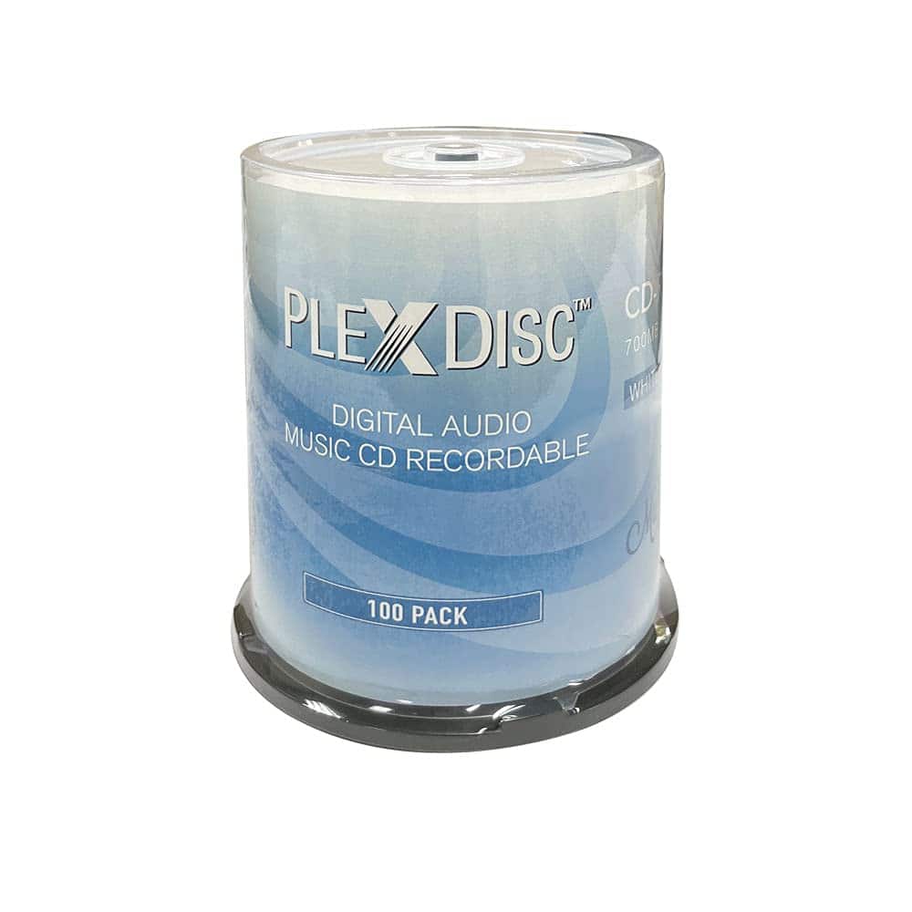 100 Pk Plexdisc 52x 700 Mb Cd-r Para Grabación Y