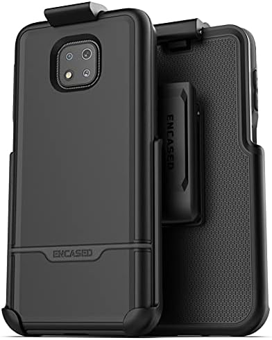 Funda para Moto G Power Encased con clip resistente -Negro