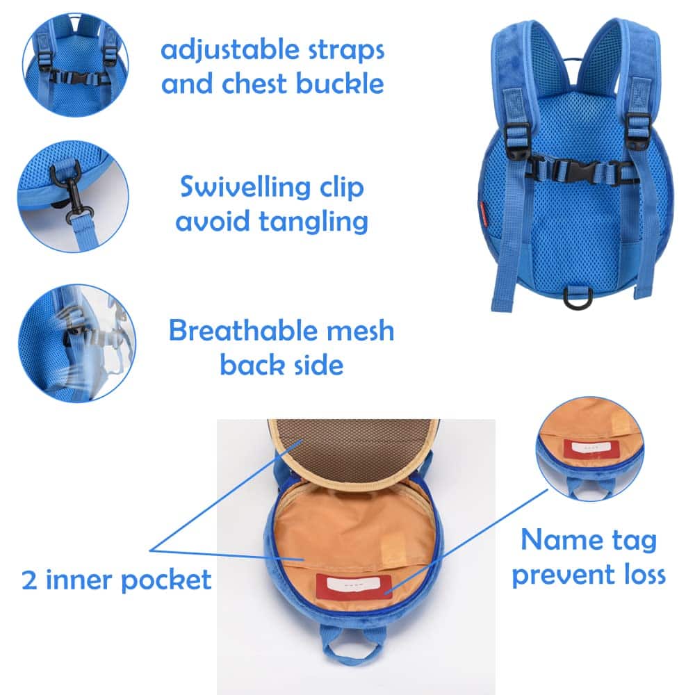Mochila con correa para niños pequeños, Mochila de abeja - Imagen 7