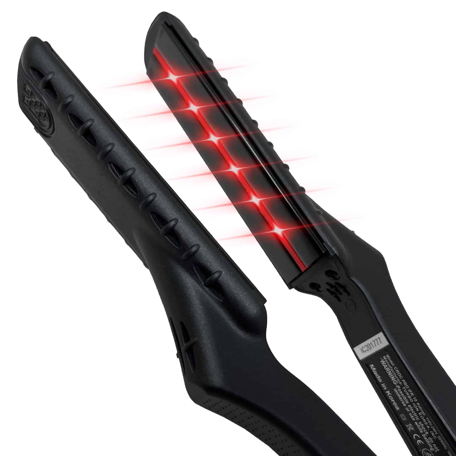 Plancha para el cabello de Titanio Negro Infrarrojo CROC