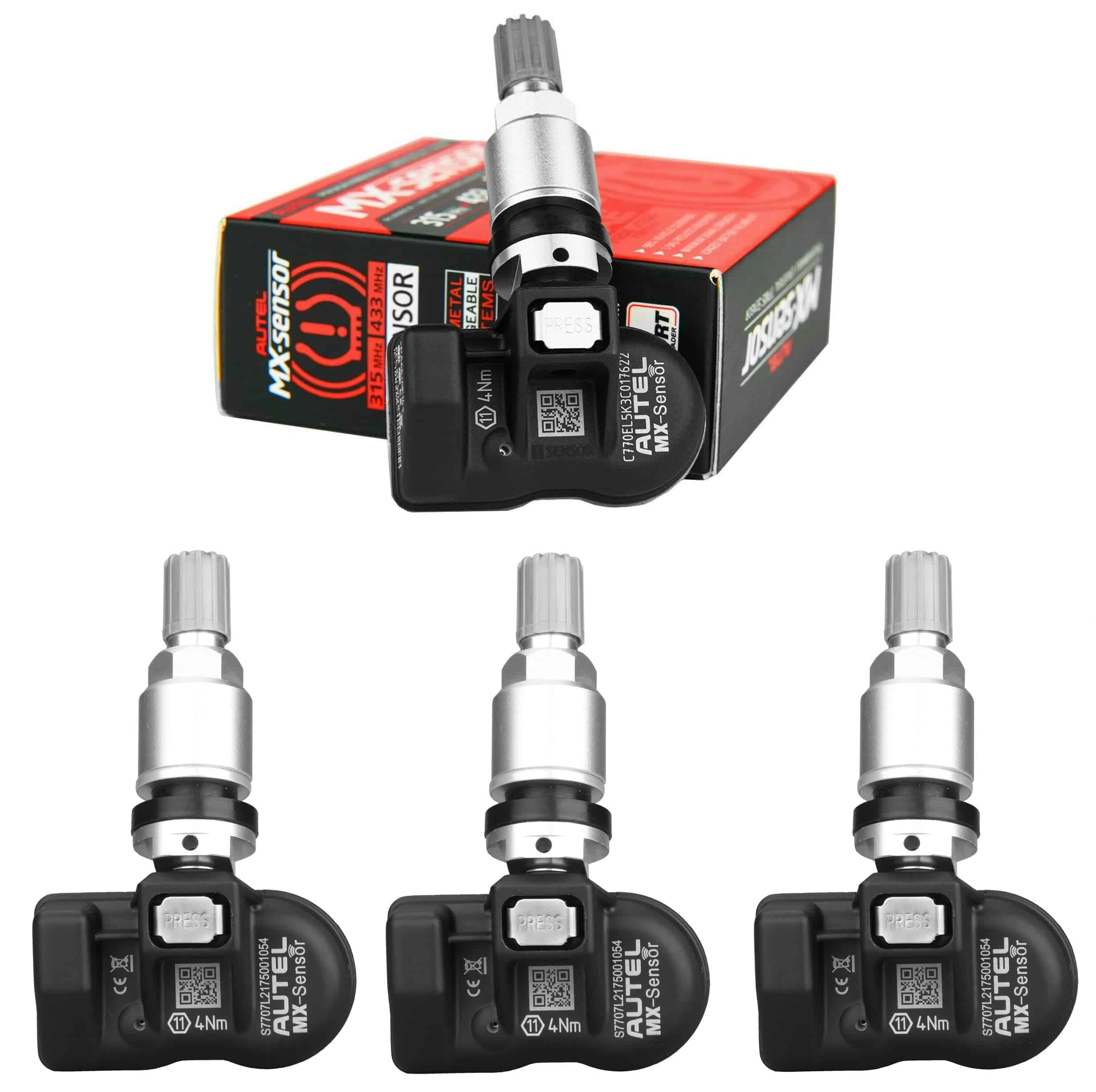 Autel MaxiTPMS 1 Sensor 4pcs Pack Metal Stem TPMS MX Sensor