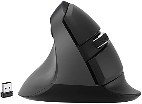 Mouse J-Tech Digital Ergonómico Inalámbrico Vertical -Negro