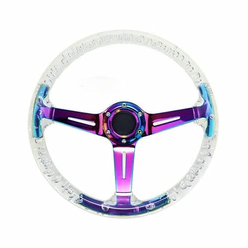 Volante de Carreras de Acrílico de 14 pulgadas con 6 Pernos - Image 3