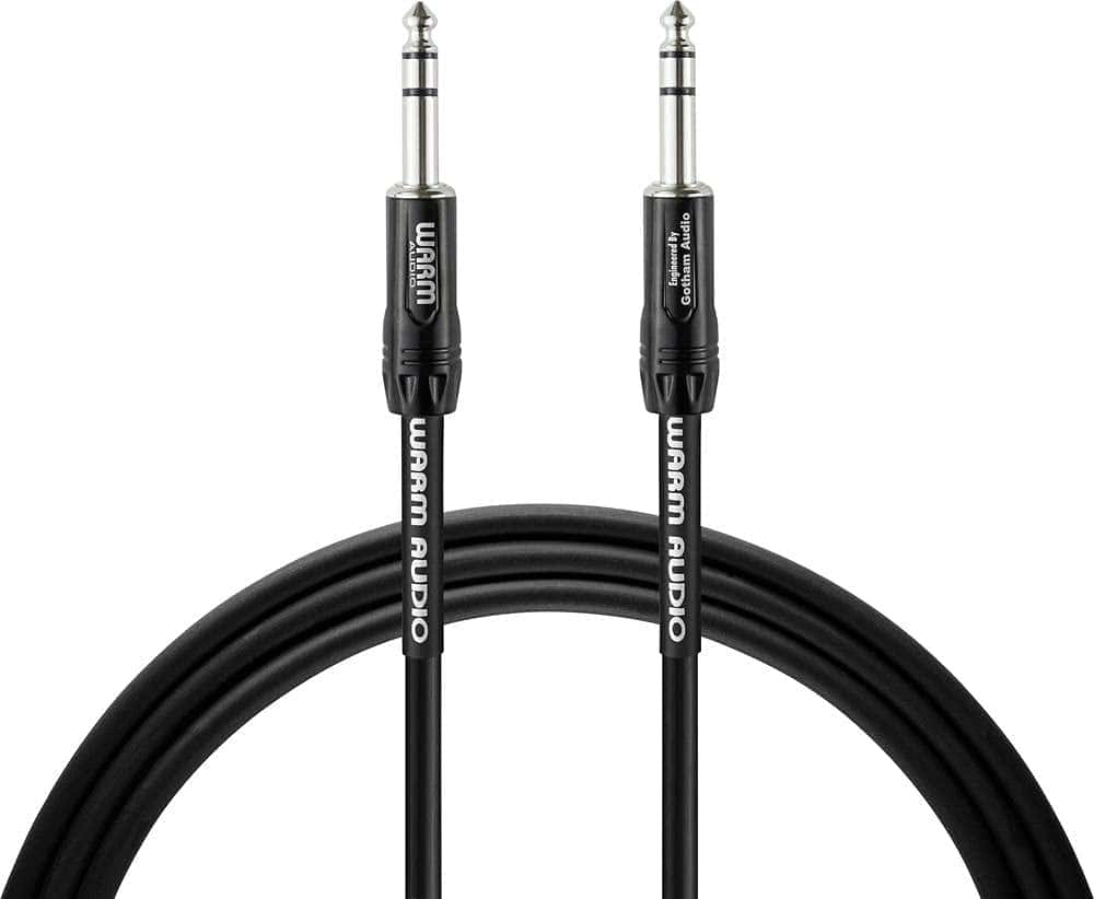 Cable TRS a TRS de la Serie Pro de Warm Audio – 5 pies,