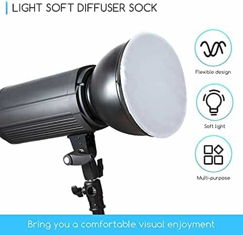 Difusor de Luz Honoson 4 Pzs de 18 cm -Blanco/Negro - Image 5