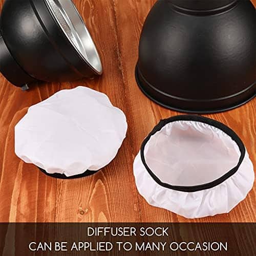 Difusor de Luz Honoson 4 Pzs de 18 cm -Blanco/Negro - Image 8