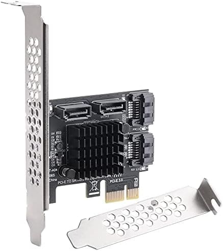 Expansion de Tarjeta MZHOU PCIe SATA CI-E 3.0 ASM1064 -Negro
