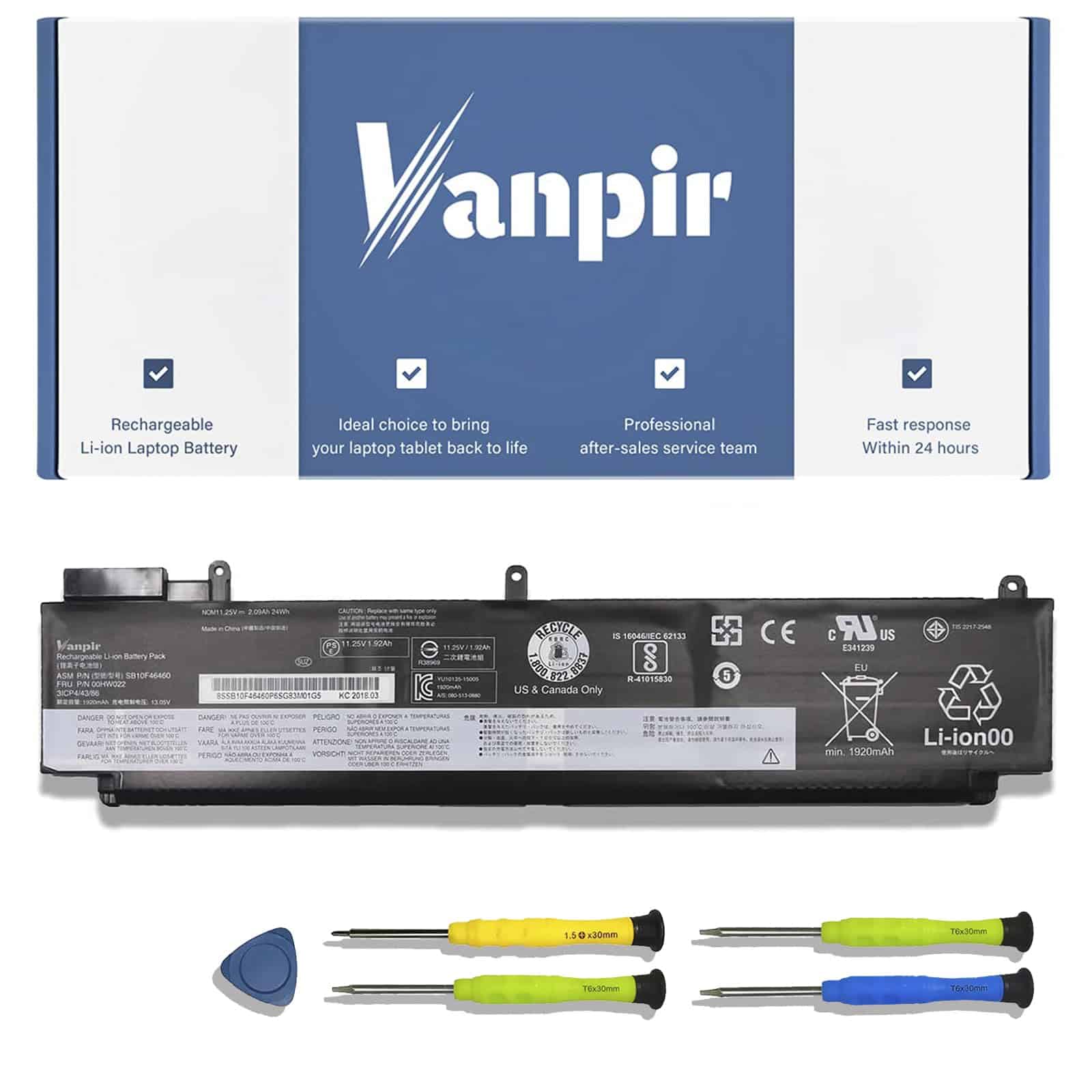 Batería De Repuesto Para Laptop Vanpir 61 01av423 T470 T480