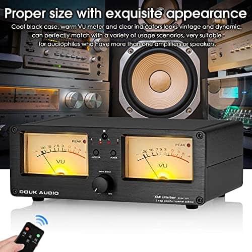 Amplificador Douk Audio Vúmetro Analógico Dual -Negro - Image 10