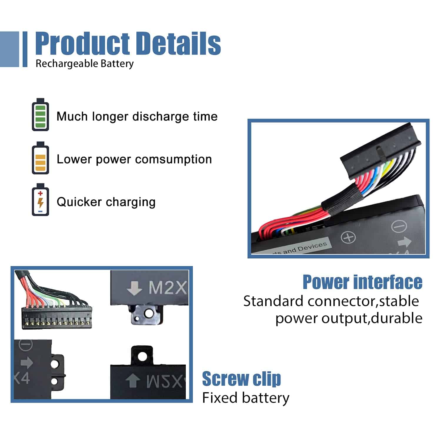 Batería para Laptop VANPIR H5H20 11.4V 56Wh 4946mAh - Image 4