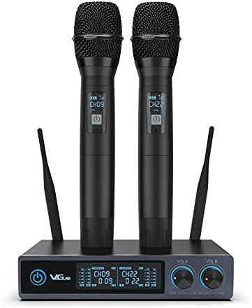 Micrófonos VeGue VW-022 Inalámbricos con Conector XLR -Negro