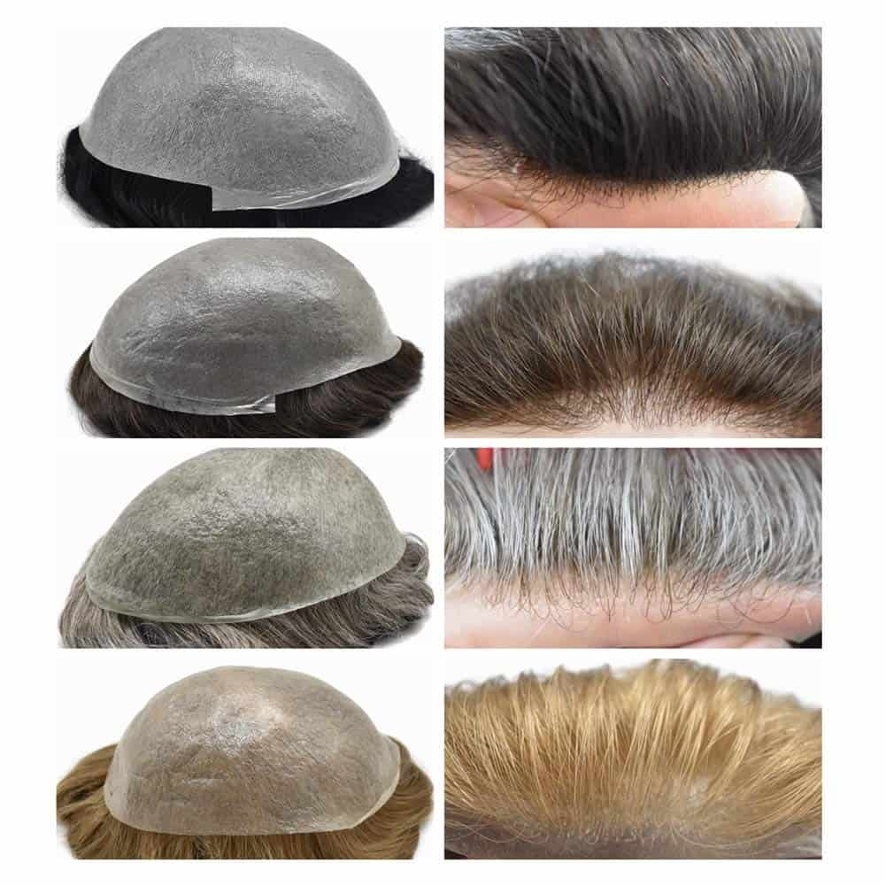 Sistema de Cabello para Hombres de Pelo Humano Peluca para