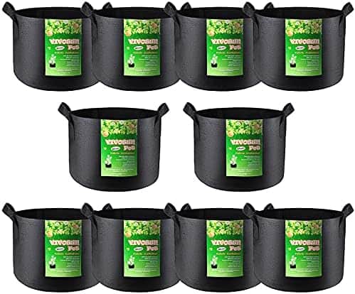 Bolsas de Cultivo VIVOSUN 10pz 94L Tela Reciclada sin BPA