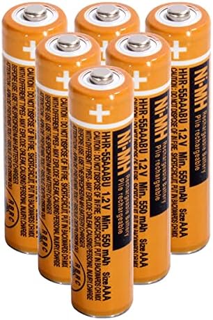 Pack pilas recargables pingju NI-MH X6 1.2V -Naranja