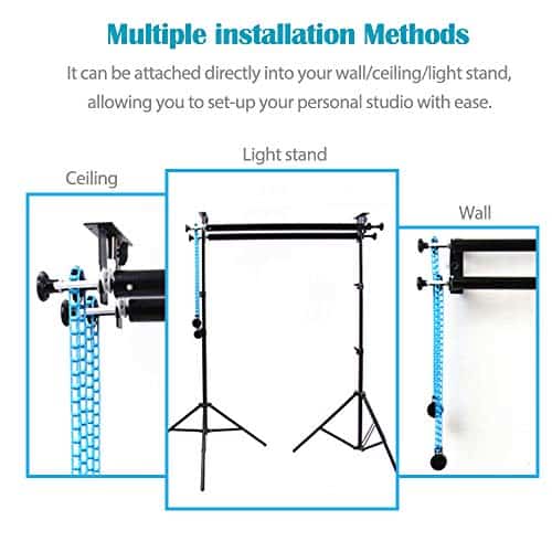 Soporte Manual de Doble Rodillo para Fondos de Fotografía - Image 4