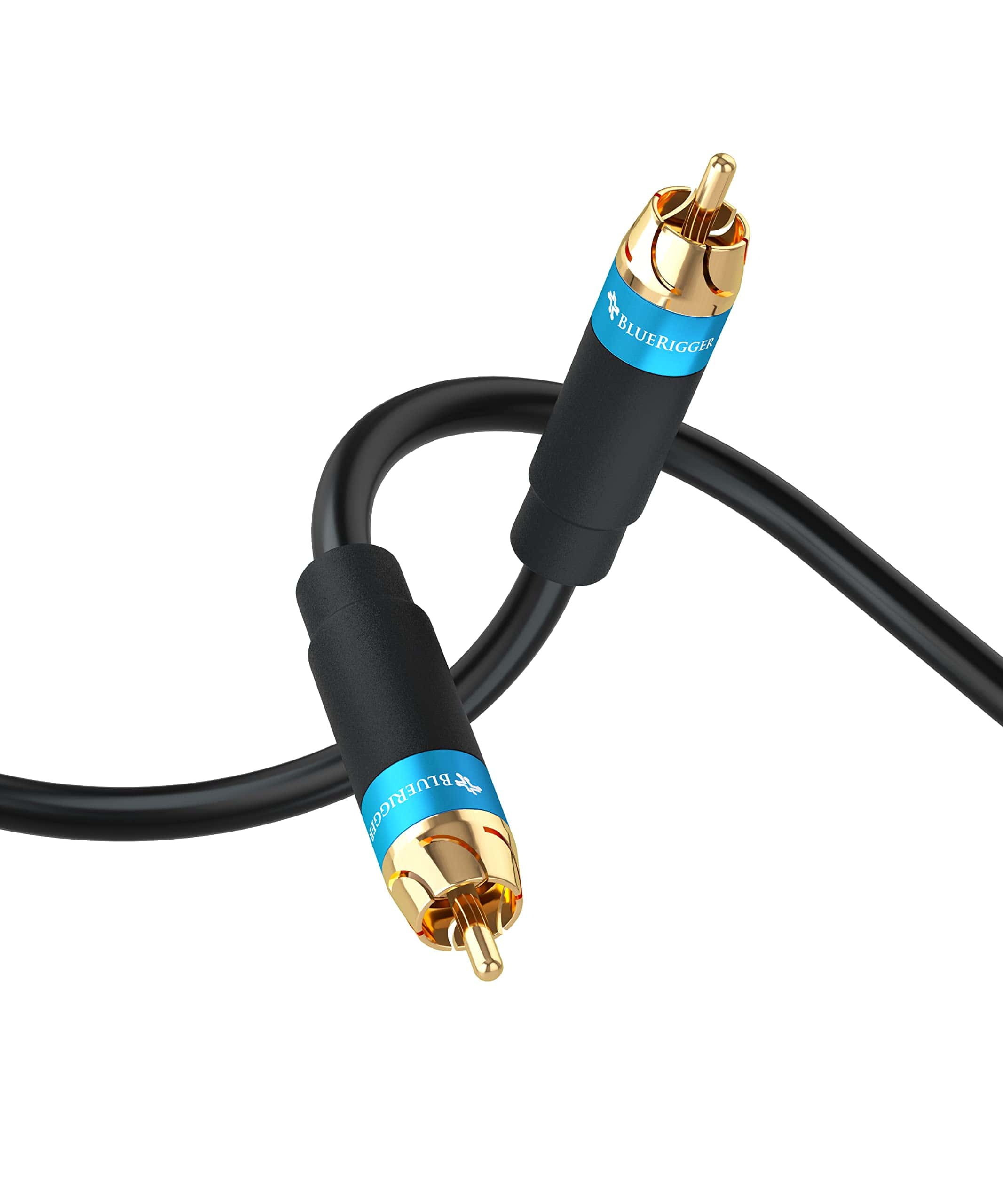 Cable de Subwoofer de Audio RCA BlueRigger (50FT, Doble