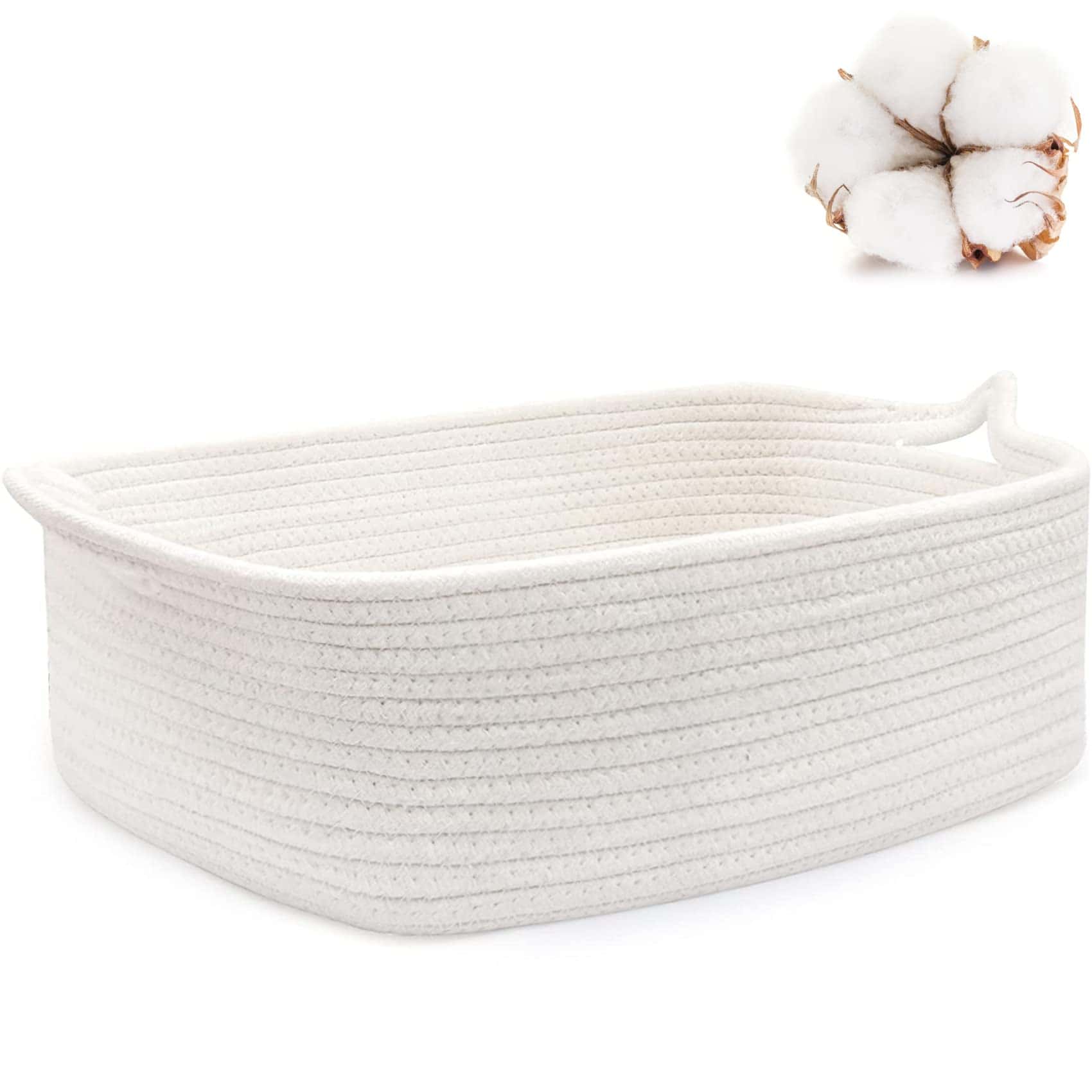 Cesta de Cuerda ABenkle, Cesta de Almacenamiento Pequeña,