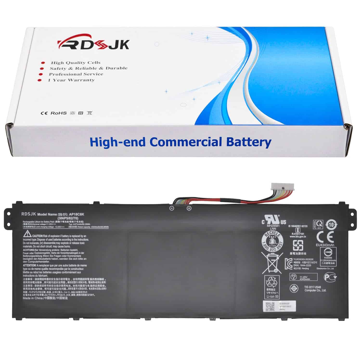 Batería de portátil AP18C8K para Acer Aspire 3 SF314-52