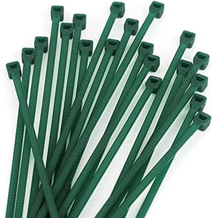 Zip Jardinería KINGLAKE GARDEN 10″ 3MM Nylon plástico -Verde