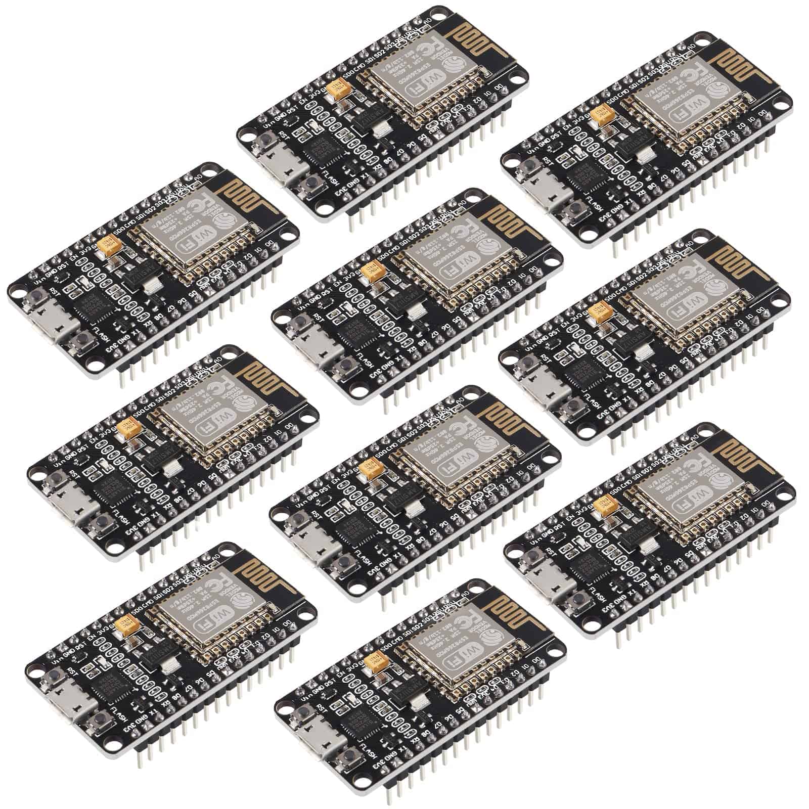 10pcs Esp8266 Cp2102 Esp-12e Nodemcu Lua Placa De