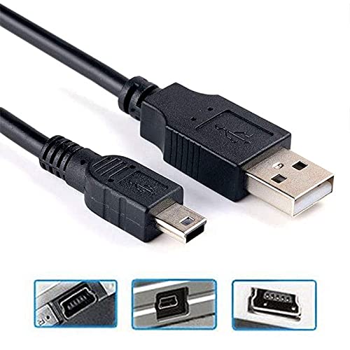 Cable mini USB para Canon PowerShot Ienza 5-PIN -Negro - Imagen 3
