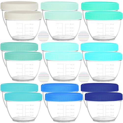 Youngever 18 Sets de Almacenamiento de Comida para Bebés, 2