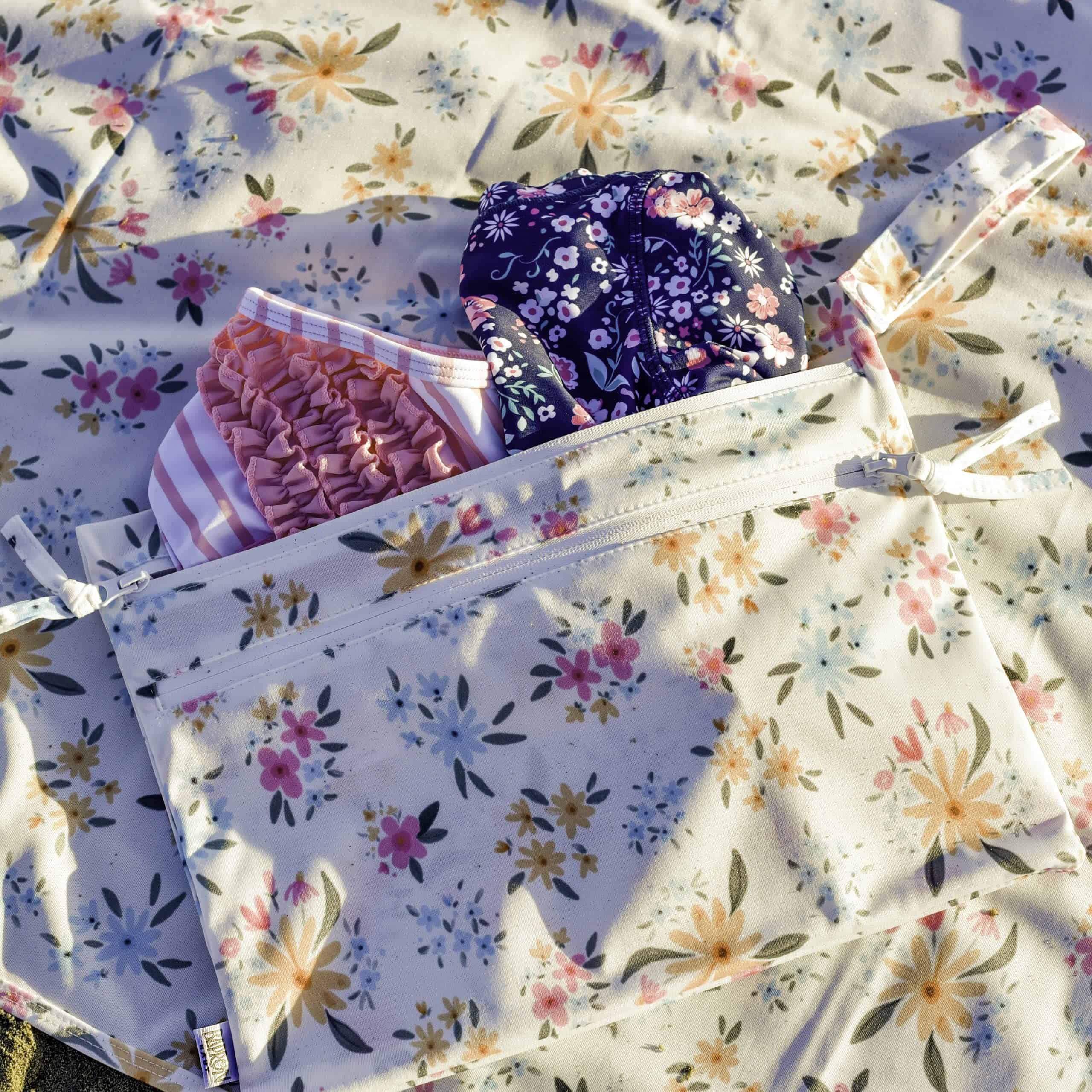 Bolsa húmeda y seca BapronBaby Pastel Floral - Impermeable - Image 4