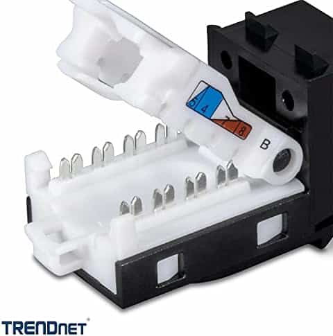 Adaptador Cat6 TRENDnet TC-K25C6BK 25 Pzs de 90° -Negro - Image 5