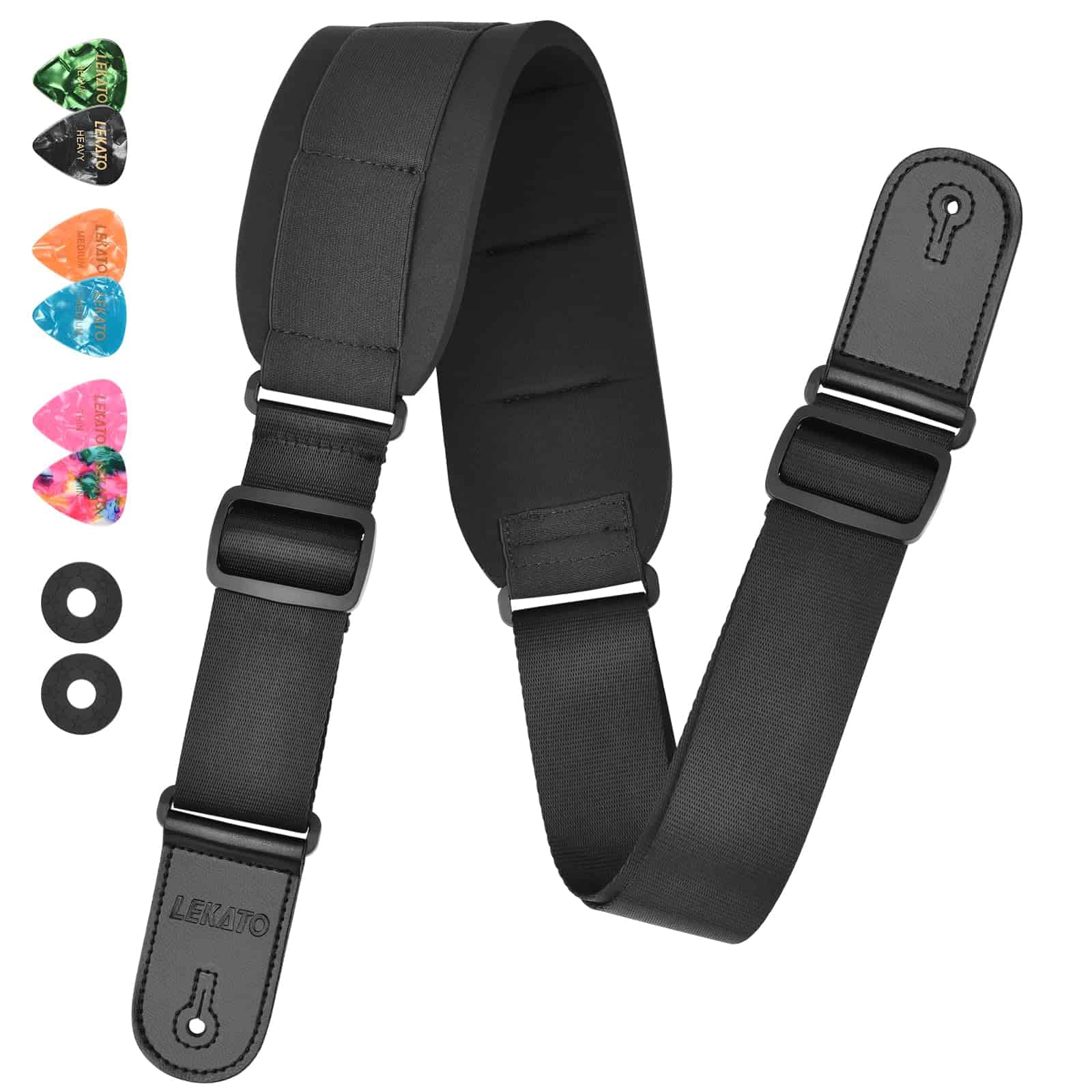 Correa de Guitarra LEKATO, Correas de Bajo para Guitarra