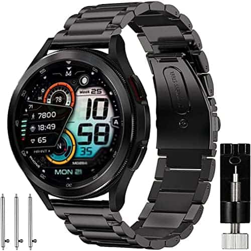Correa galaxy watch 4 Olytop acero inoxidable -Negro