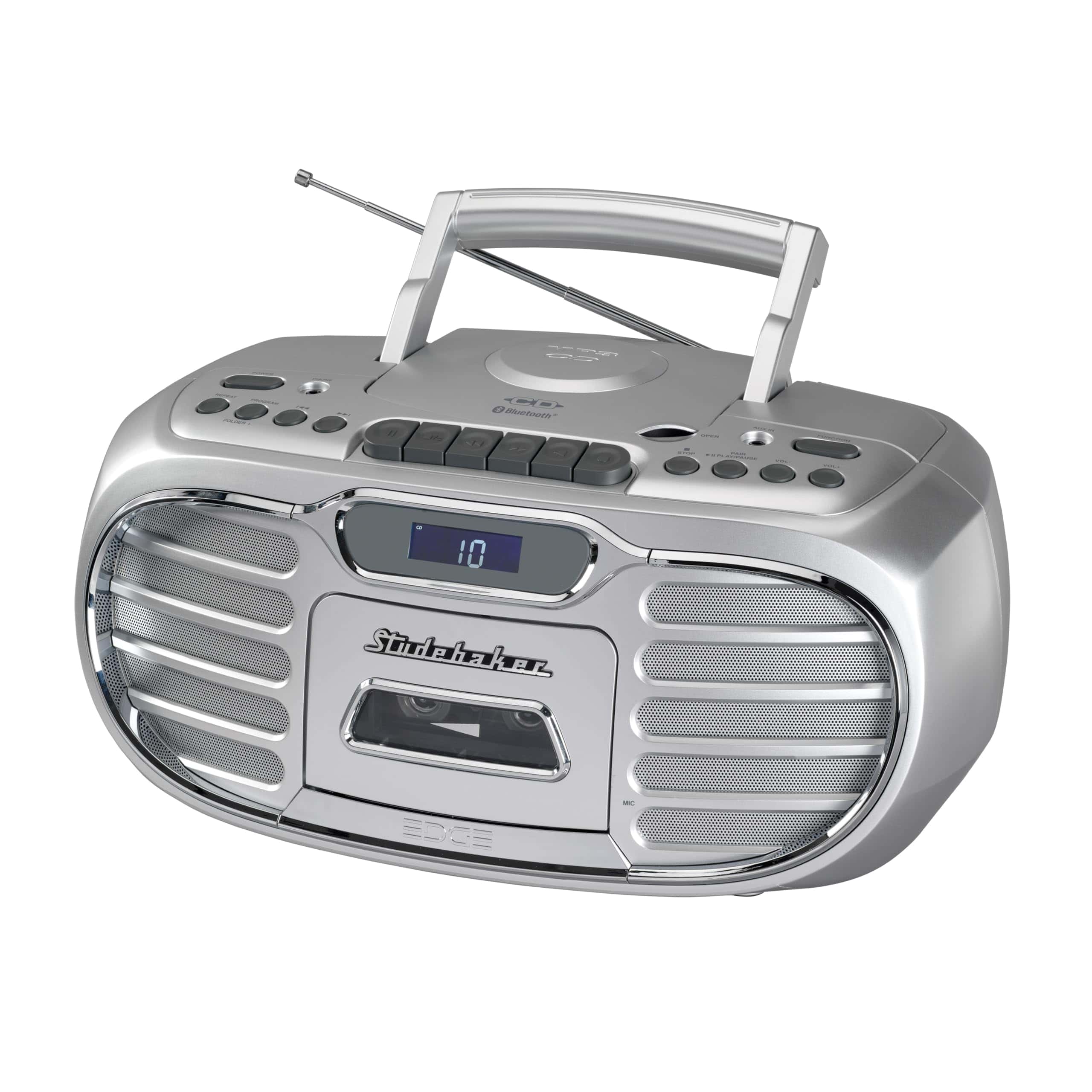 Studebaker Retro Edge Big Sound Bluetooth -Plata