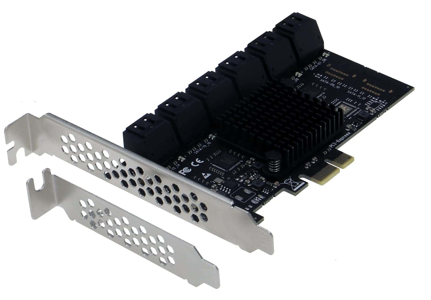 Tarjeta controladora Sedna PCIe 1x Gen 3 de 12 Puertos SATA