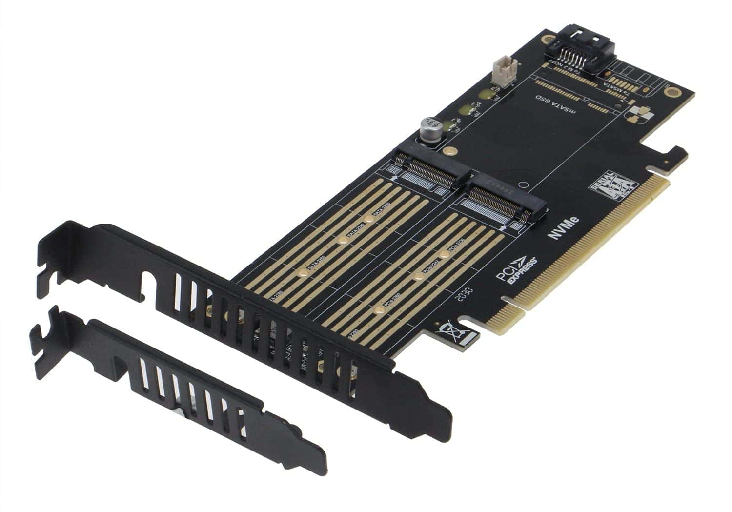 Adaptador de doble SSD SEDNA - PCIe M.2 NVME y M2 SATA (SSD