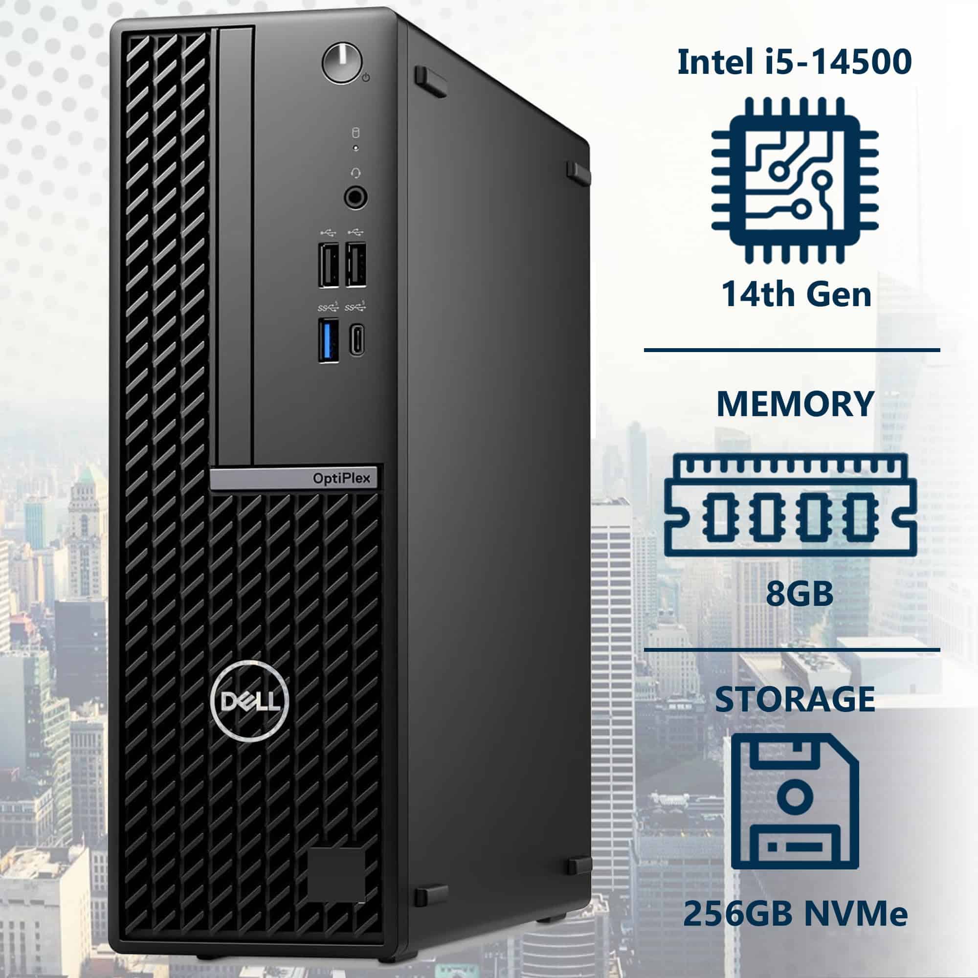 Alternative view of Dell Optiplex 7020 7000 SFF Intel i5-14500 -Negro