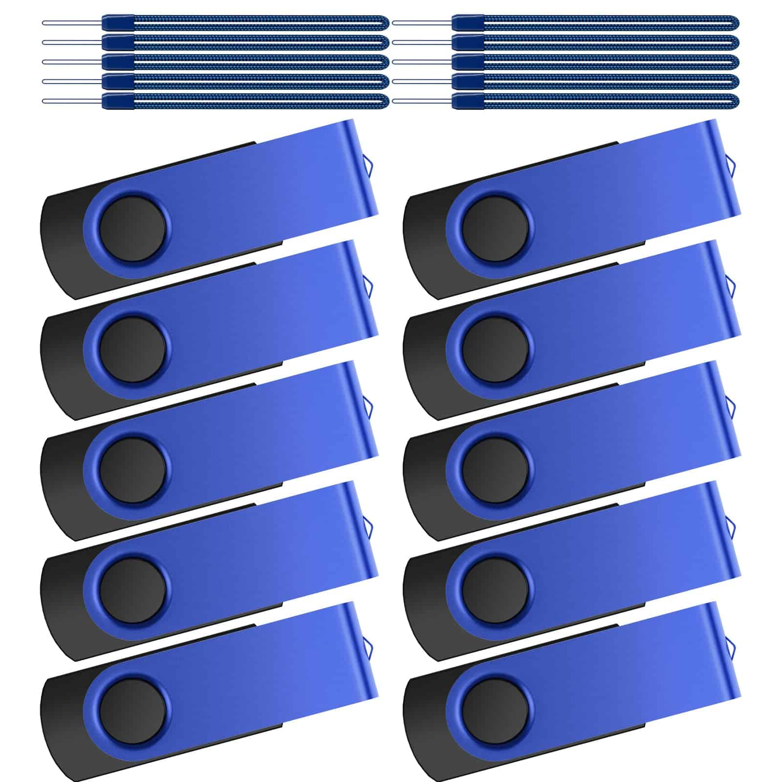 Kepmem 10 Pack USB Flash Drives 32GB Thumb Drives Bulk