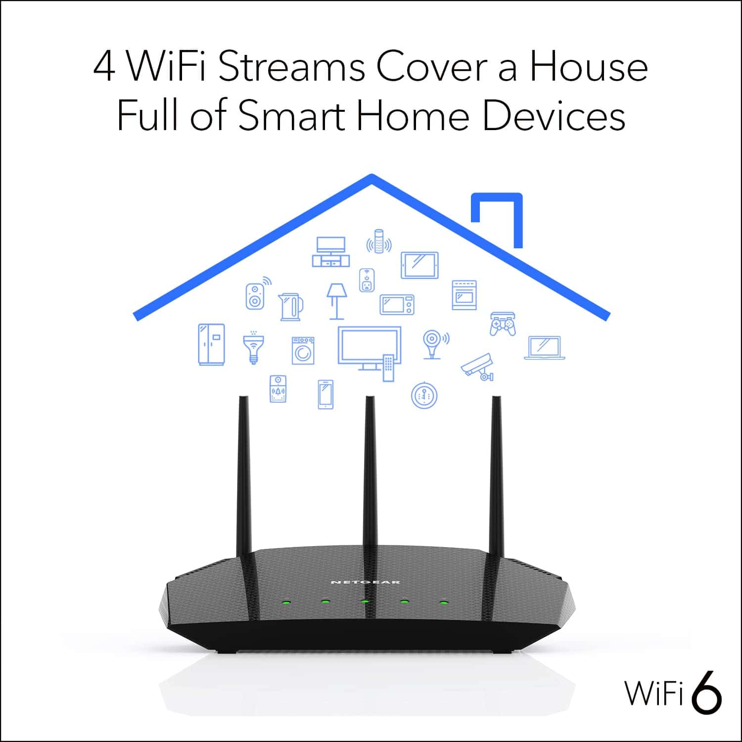 Router NETGEAR 4-Stream 6 (R6700AXS) - con Suscripción de - Image 4